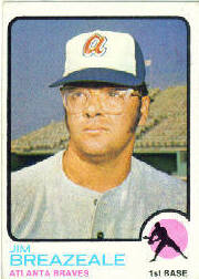 1973 Topps Baseball Cards      033      Jim Breazeale RC